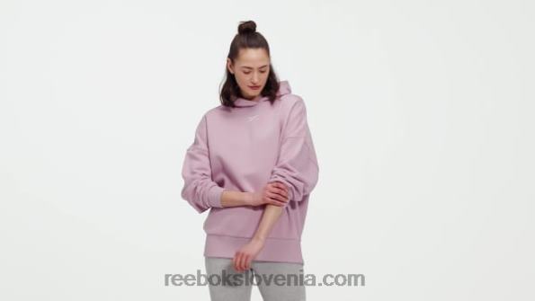 Reebok luksuzen prevelik pulover s kapuco R22JR427 prepojena lila ženske