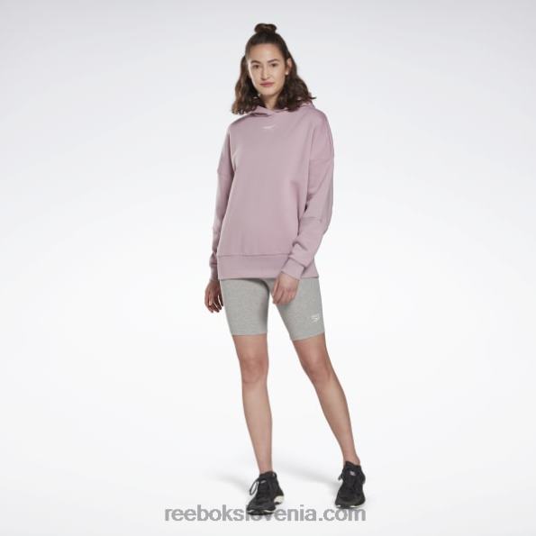 Reebok luksuzen prevelik pulover s kapuco R22JR427 prepojena lila ženske
