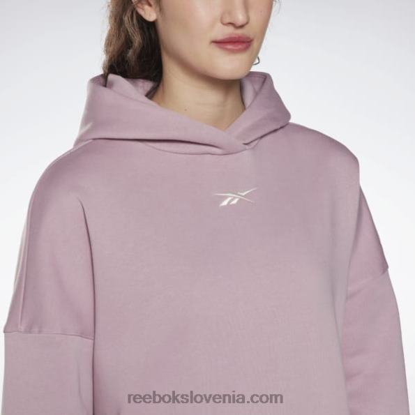 Reebok luksuzen prevelik pulover s kapuco R22JR427 prepojena lila ženske