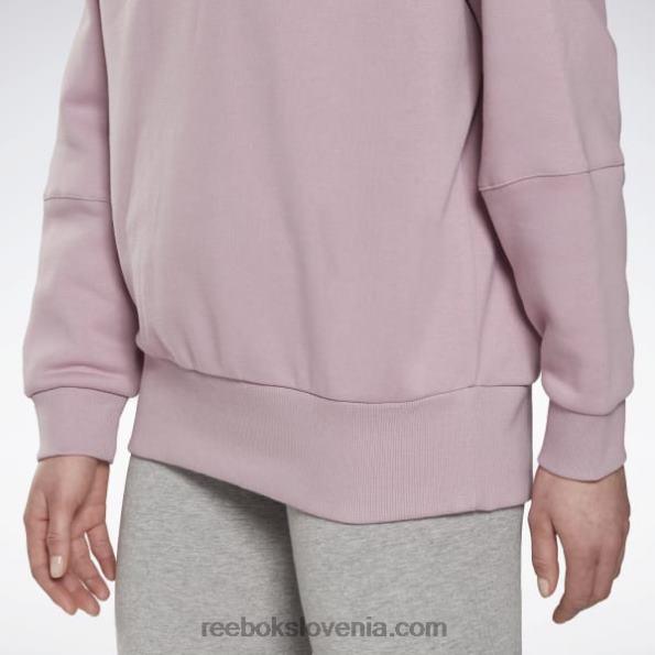 Reebok luksuzen prevelik pulover s kapuco R22JR427 prepojena lila ženske