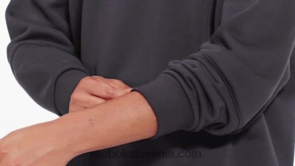 Reebok luksuzen prevelik pulover s kapuco R22JR451 Črna ženske