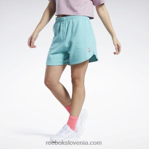 Reebok klasične pletene kratke hlače R22JR747 polklasična teal ženske