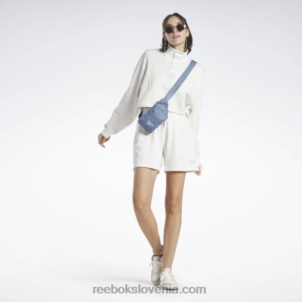 Reebok klasične univerzitetne kratke hlače z visokim pasom R22JR700 kreda ženske