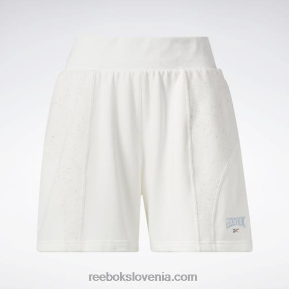 Reebok klasične univerzitetne kratke hlače z visokim pasom R22JR700 kreda ženske