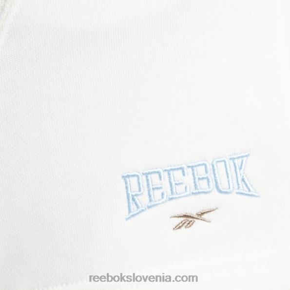 Reebok klasične univerzitetne kratke hlače z visokim pasom (večja velikost) R22JR869 kreda ženske