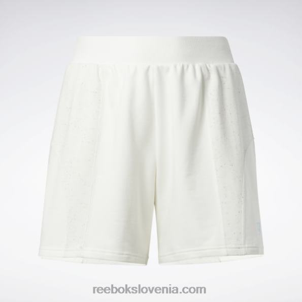 Reebok klasične univerzitetne kratke hlače z visokim pasom (večja velikost) R22JR869 kreda ženske