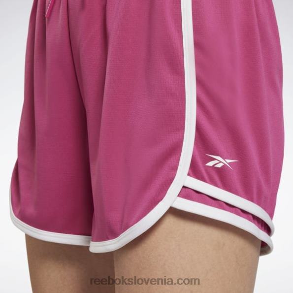 Reebok kratke hlače z visoko postavo, pripravljene za vadbo R22JR788 pol ponosno roza ženske