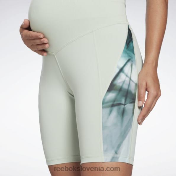 Reebok luksuzne nosečniške kolesarske hlače R22JR820 svetlobni žajbelj ženske