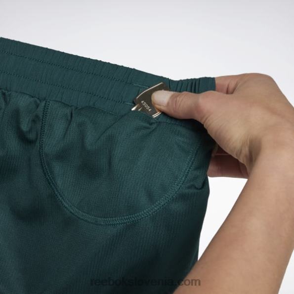 Reebok tekaške hlače s potiskom R22JR596 gozdno zelena ženske