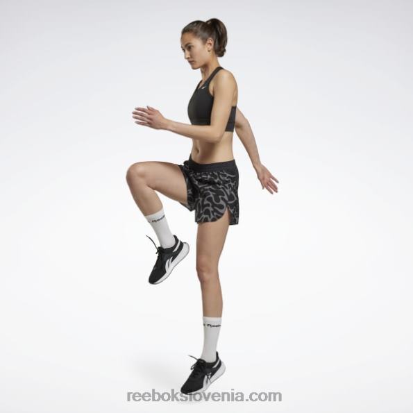 Reebok tekaške hlače s potiskom R22JR948 Črna ženske