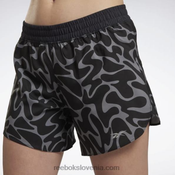 Reebok tekaške hlače s potiskom R22JR948 Črna ženske