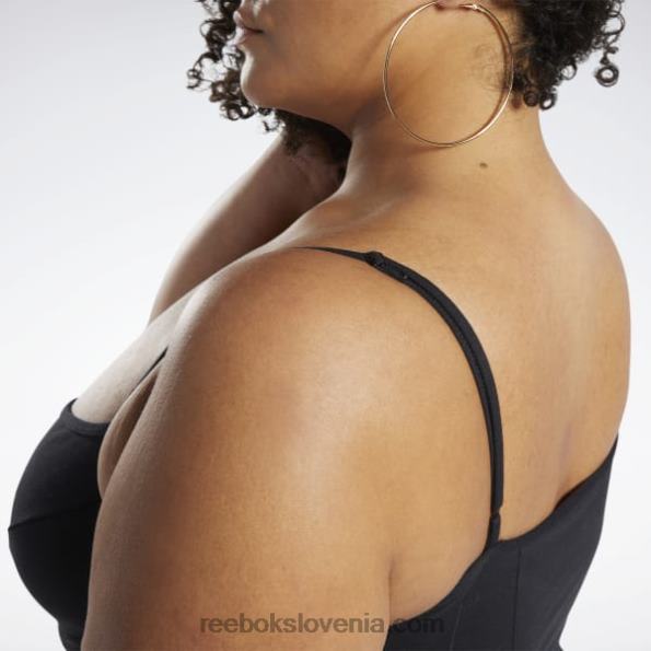 Reebok klasična bombažna obleka (večja velikost) R22JR585 Črna ženske