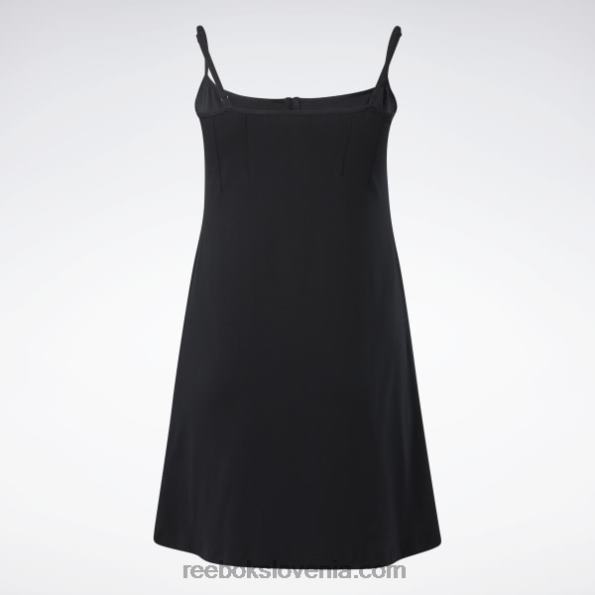 Reebok klasična bombažna obleka (večja velikost) R22JR585 Črna ženske