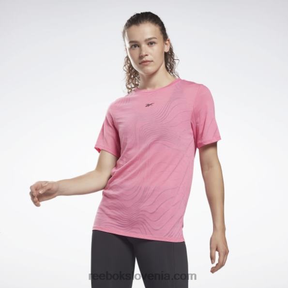 Reebok burnout majica s kratkimi rokavi R22JR745 res roza ženske