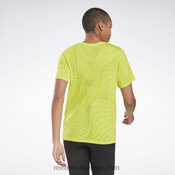 Reebok burnout majica s kratkimi rokavi R22JR812 kislo rumena ženske