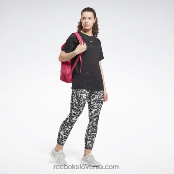 Reebok burnout majica s kratkimi rokavi R22JR843 Črna ženske
