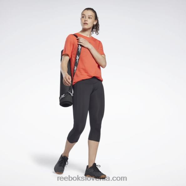 Reebok burnout majica s kratkimi rokavi R22JR865 dinamična rdeča ženske