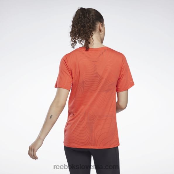 Reebok burnout majica s kratkimi rokavi R22JR865 dinamična rdeča ženske