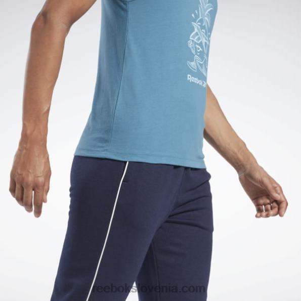 Reebok domiselna majica R22JR874 jekleno modra s23-r ženske