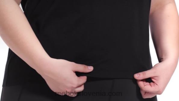 Reebok grafična vektorska majica s kratkimi rokavi (večja velikost) R22JR837 Črna ženske