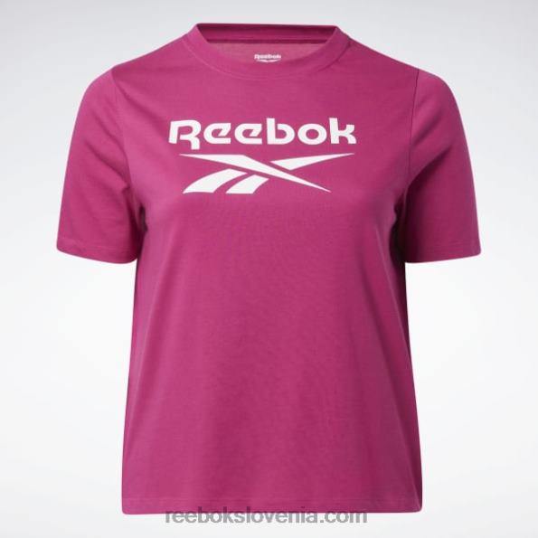 Reebok identična majica s kratkimi rokavi (plus size) R22JR624 pol ponosno roza ženske