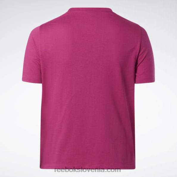 Reebok identična majica s kratkimi rokavi (plus size) R22JR624 pol ponosno roza ženske