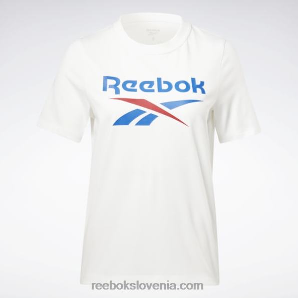 Reebok identitetna majica R22JR446 bela/vektorsko modra ženske