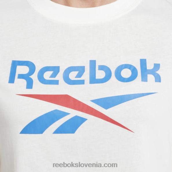 Reebok identitetna majica R22JR523 bela/vektorsko modra ženske