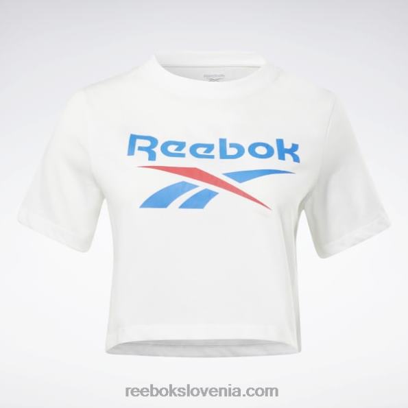 Reebok identitetna majica R22JR523 bela/vektorsko modra ženske