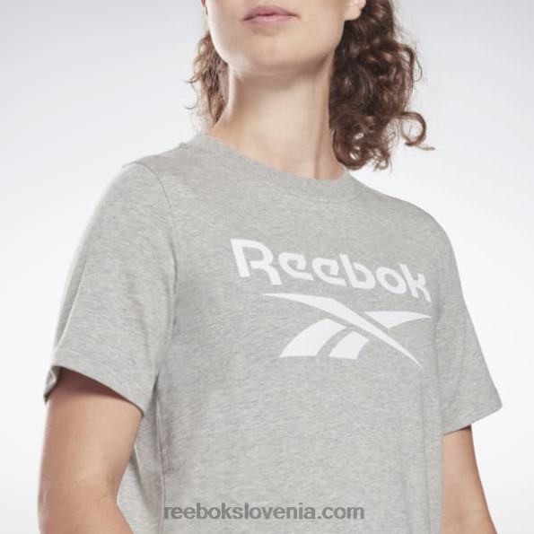 Reebok identitetna majica R22JR703 srednje siva vresa ženske