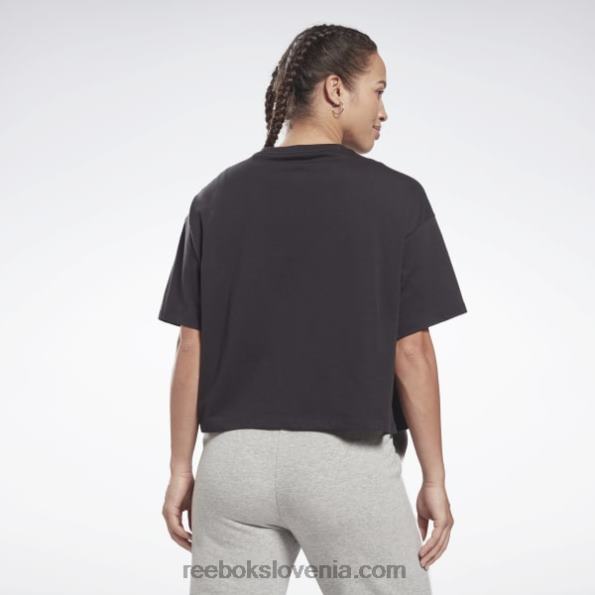 Reebok majica s kratkimi rokavi R22JR696 Črna ženske