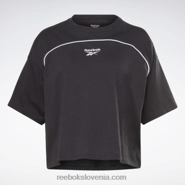 Reebok majica s kratkimi rokavi R22JR696 Črna ženske