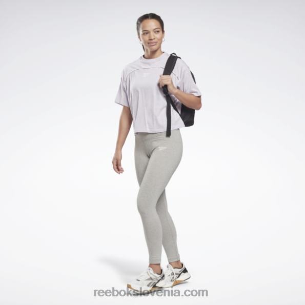 Reebok majica s kratkimi rokavi R22JR851 kremenčev sij mel ženske