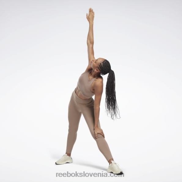 Reebok dolgi športni modrček za jogo R22JR659 taupe ženske