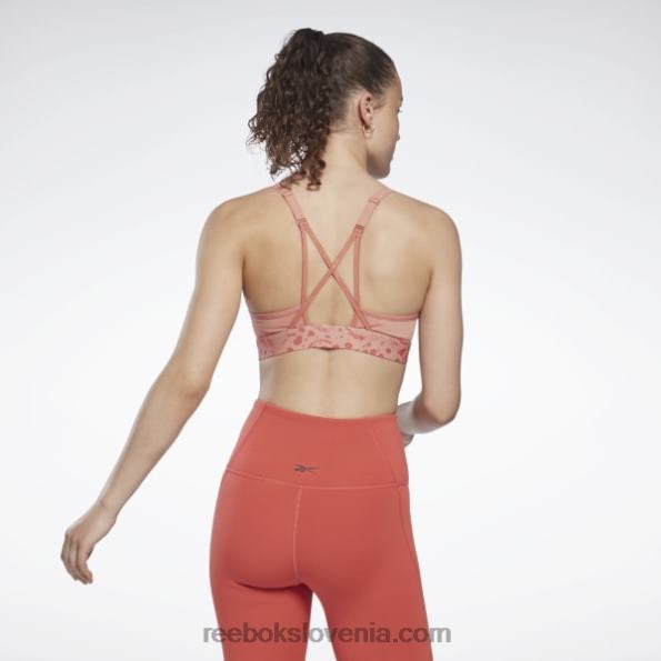 Reebok luksuzen moderen športni nedrček z naramnicami v stilu safari R22JR813 kanjonske korale ženske