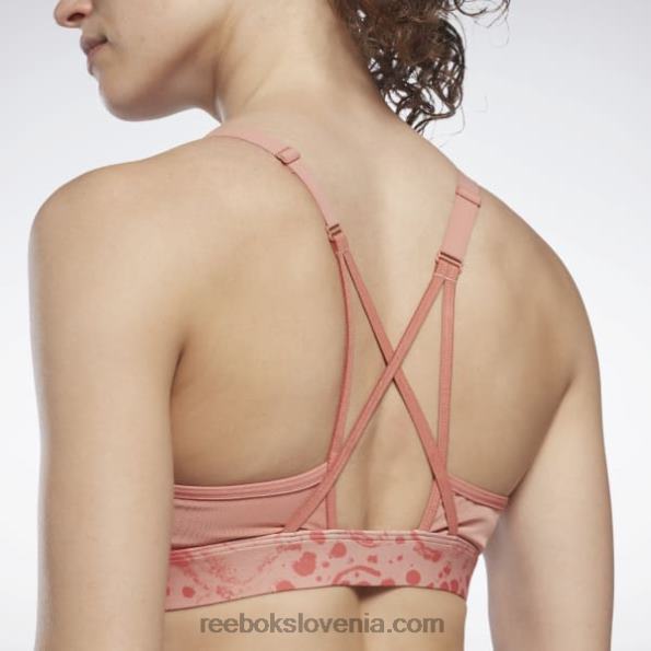 Reebok luksuzen moderen športni nedrček z naramnicami v stilu safari R22JR813 kanjonske korale ženske