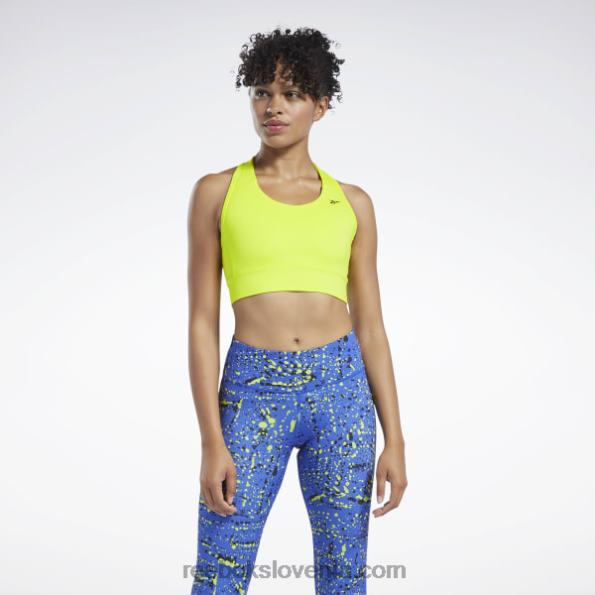 Reebok odporen modrček za tek R22JR484 kislo rumena ženske