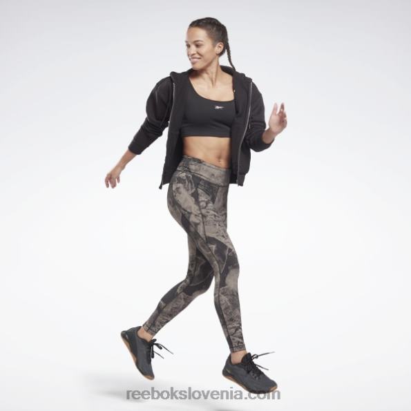 Reebok lux pajkice iz žakarda R22JR795 Črna ženske