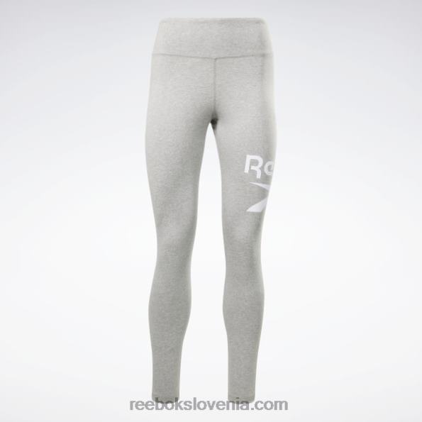 Reebok pajkice z identitetnim logotipom R22JR688 srednje siva vresa/bela ženske