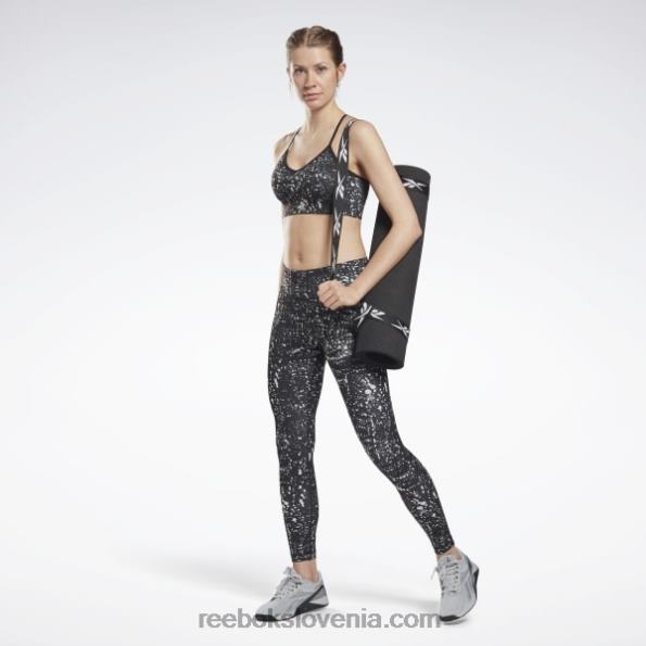 Reebok potiskane gamaše za vadbo R22JR962 Črna ženske