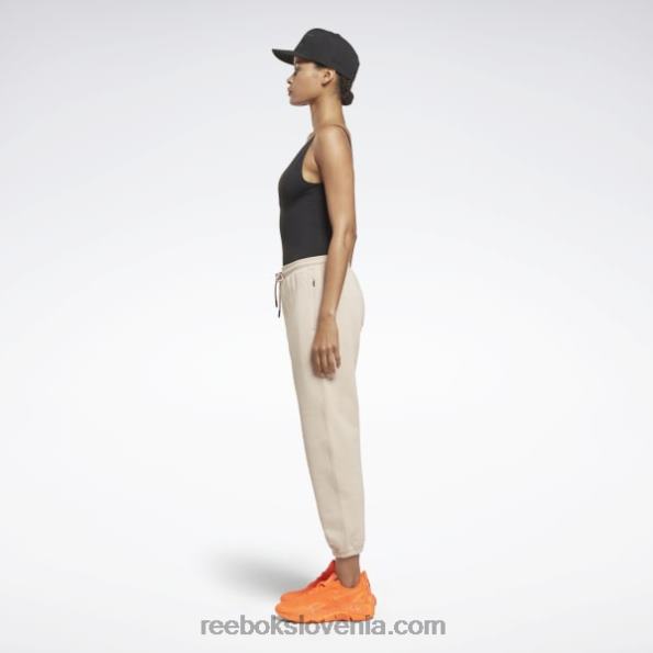 Reebok victoria beckham joggers z ravnimi nogami R22JR656 mehki ekru ženske
