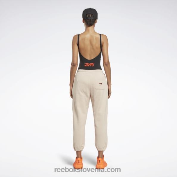 Reebok victoria beckham joggers z ravnimi nogami R22JR656 mehki ekru ženske