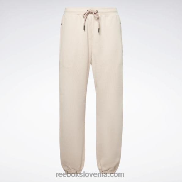 Reebok victoria beckham joggers z ravnimi nogami R22JR656 mehki ekru ženske