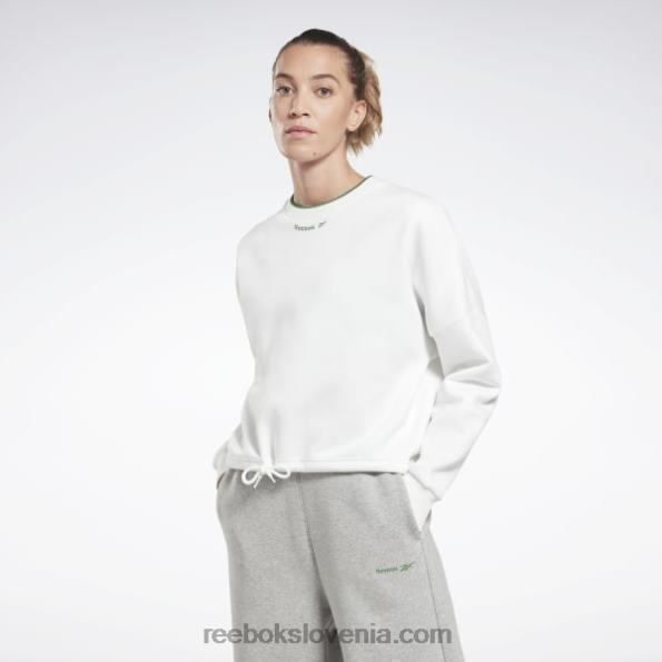 Reebok identity pulover iz flisa R22JR516 bela ženske