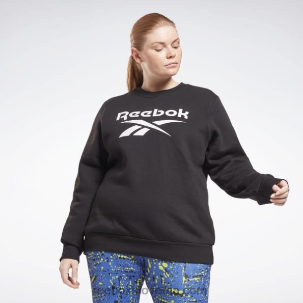 Reebok jopica iz flisa z identitetnim logotipom (večja velikost) R22JR998 Črna ženske