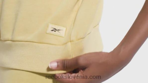 Reebok klasični pulover v naravnih barvah R22JR856 svetlo oker ženske