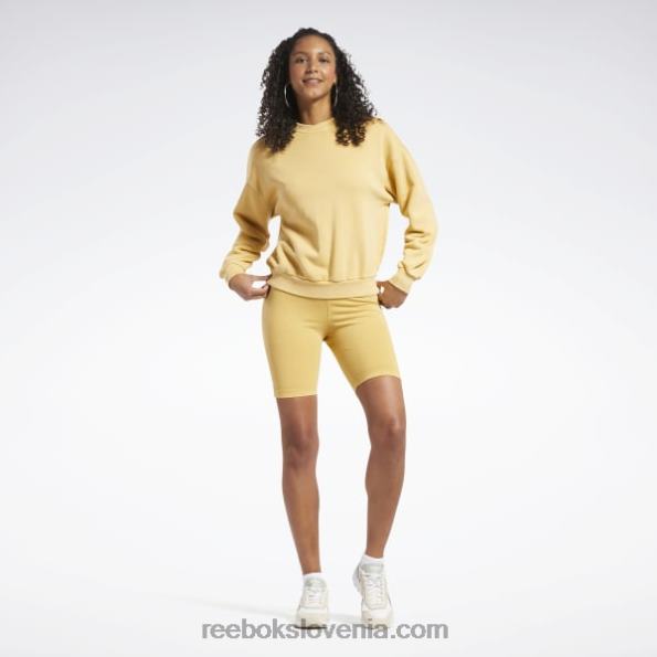 Reebok klasični pulover v naravnih barvah R22JR856 svetlo oker ženske
