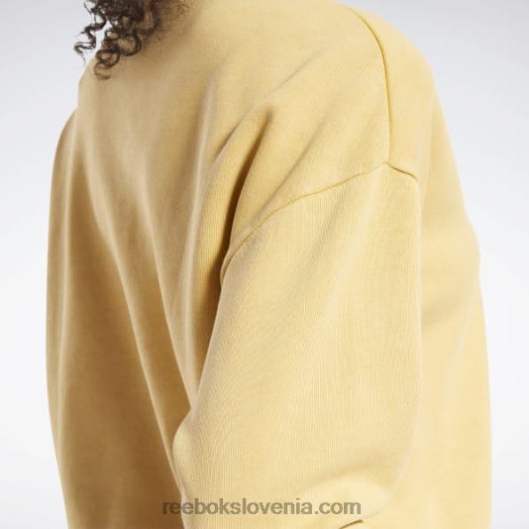 Reebok klasični pulover v naravnih barvah R22JR856 svetlo oker ženske