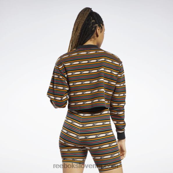 Reebok puloverji s klasičnim potiskom R22JR995 Črna ženske