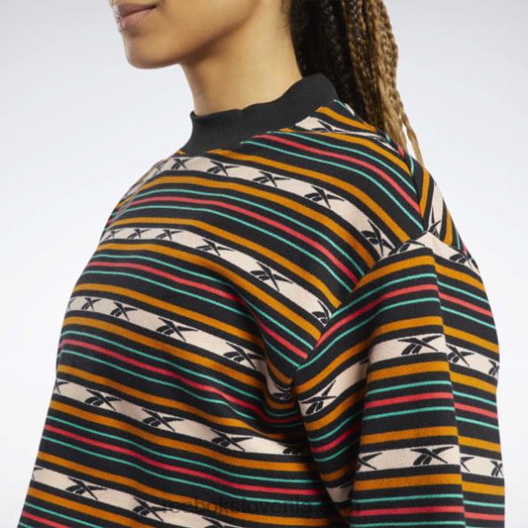 Reebok puloverji s klasičnim potiskom R22JR995 Črna ženske